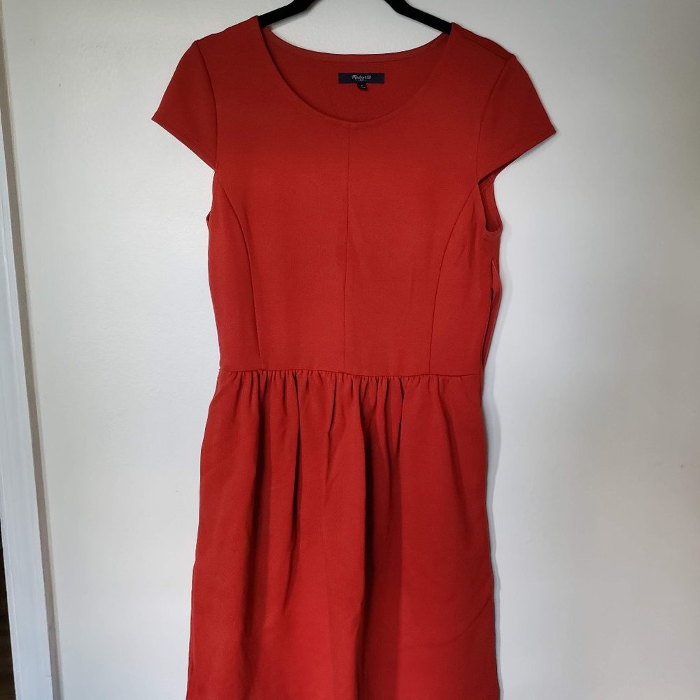 Madewell Red Ponte Screenplay Dress Size S Small